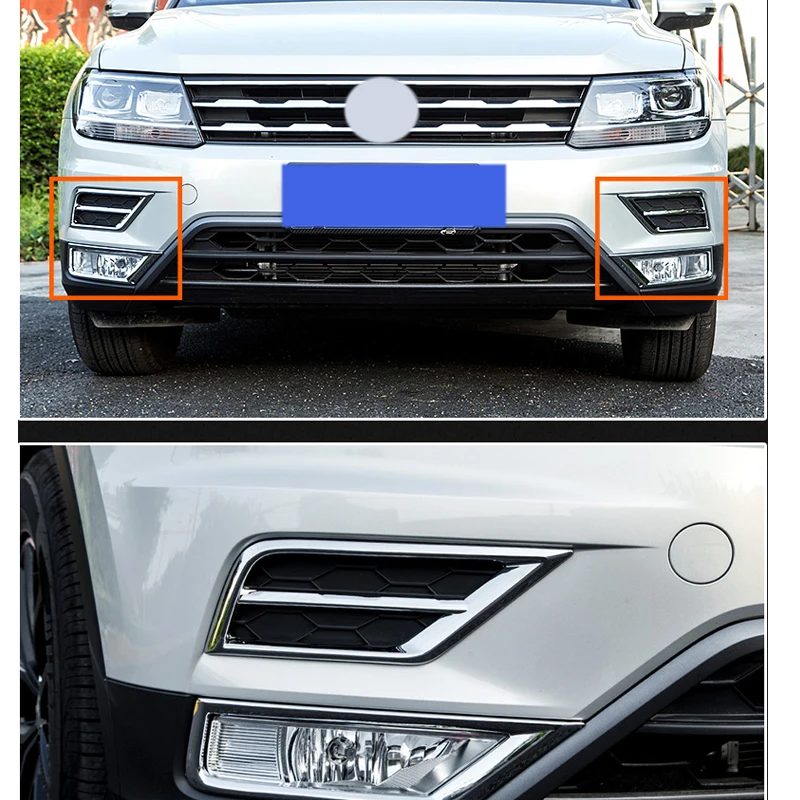 Автомобильный передний противотуманный светильник хромированный АБС-пластик