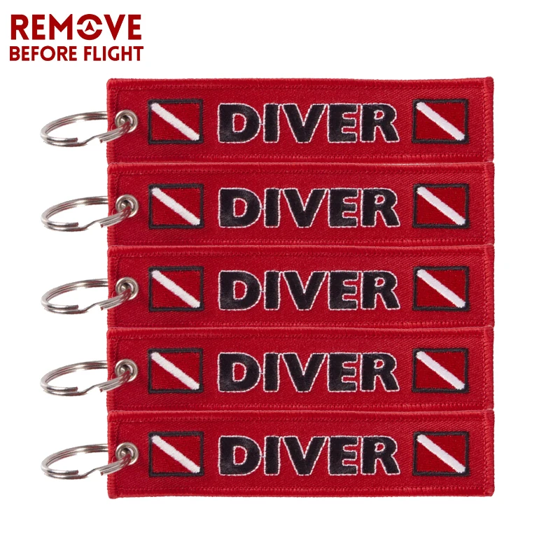 

Car Keychain Embroidery DIVER Keychains Porte Clef Bijoux for llavero moto Tag Key Holder Fobs OEM ATV Keyring sleutelhanger