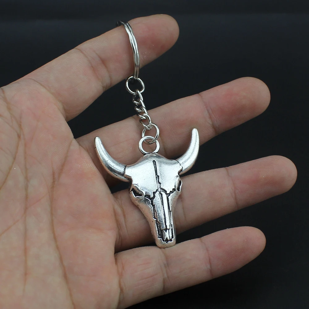 Hapiship 2018 Новая женская/Мужская мода Винтаж Скорпион бык Сова череп олень ключи