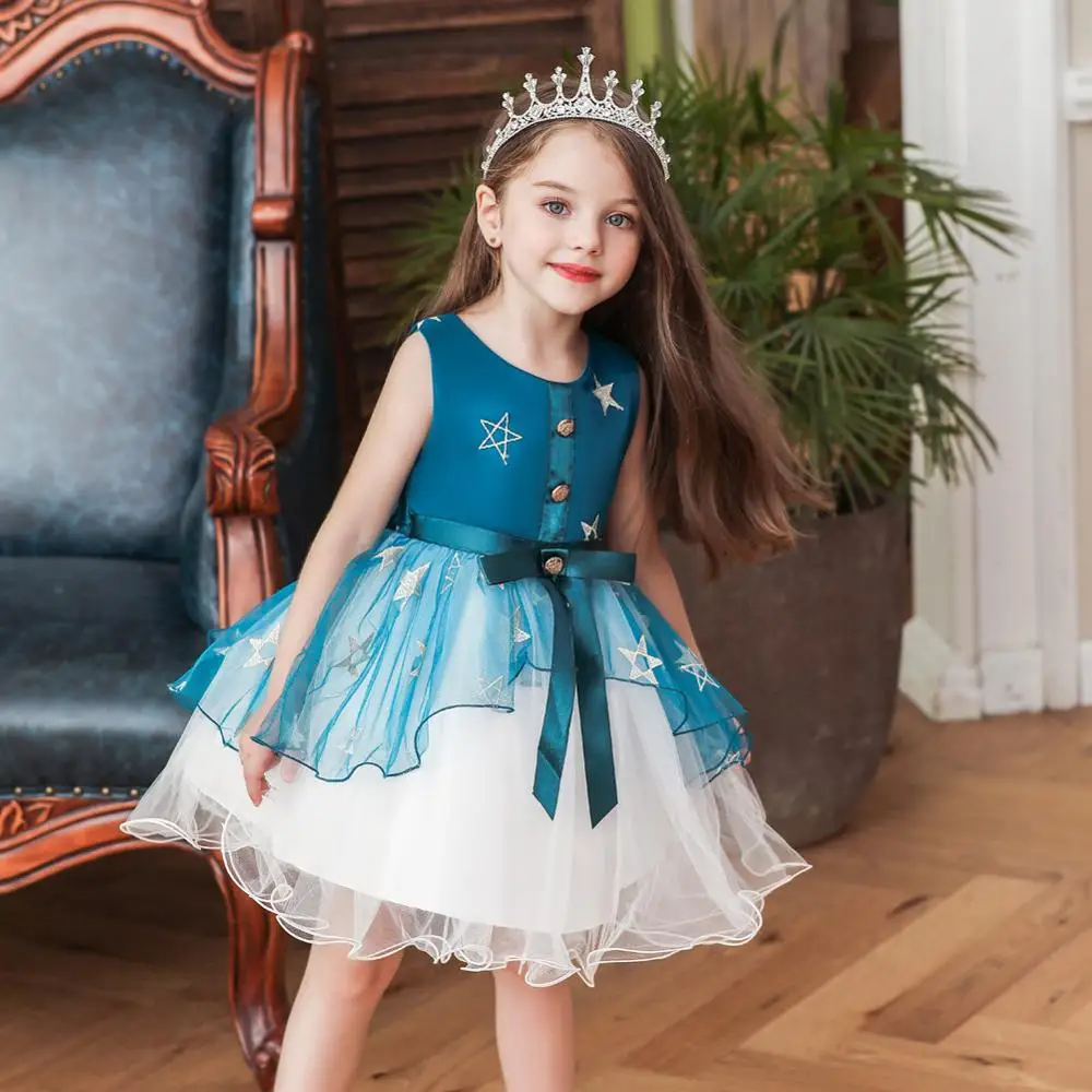 Летнее Кружевное платье-пачка для девочек бальное платье на свадьбу день