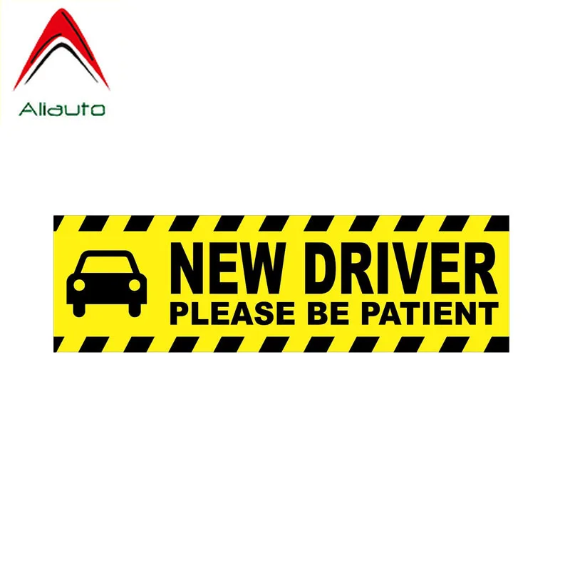 

Aliauto New Driver Please Be Patient Craative Automobiles & Motorcycles PVC Decal Car Sticker Waterproof,17cm*5cm