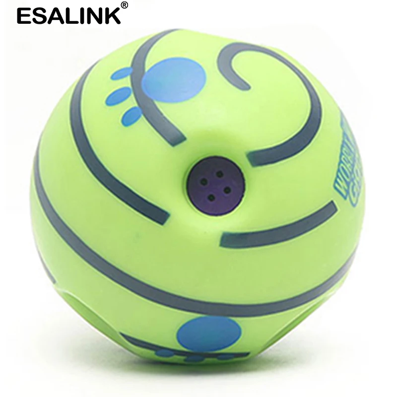 ESALINK 15 см воблый Wag Giggle Ball звуковая игрушка для собаки игрушки домашних животных