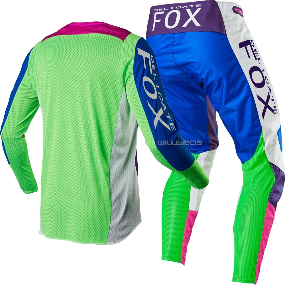 Новинка Naughty Fox MX гонки 360 Linc Джерси Брюки для взрослых комбо Dirt Bike Motocros комбинация для гонок MX внедорожный ATV DH gear