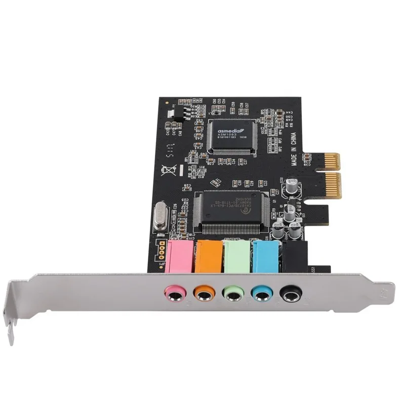 Звуковая карта PCIe 5 1 PCI Express объемная 3D для ПК с высокой производительностью