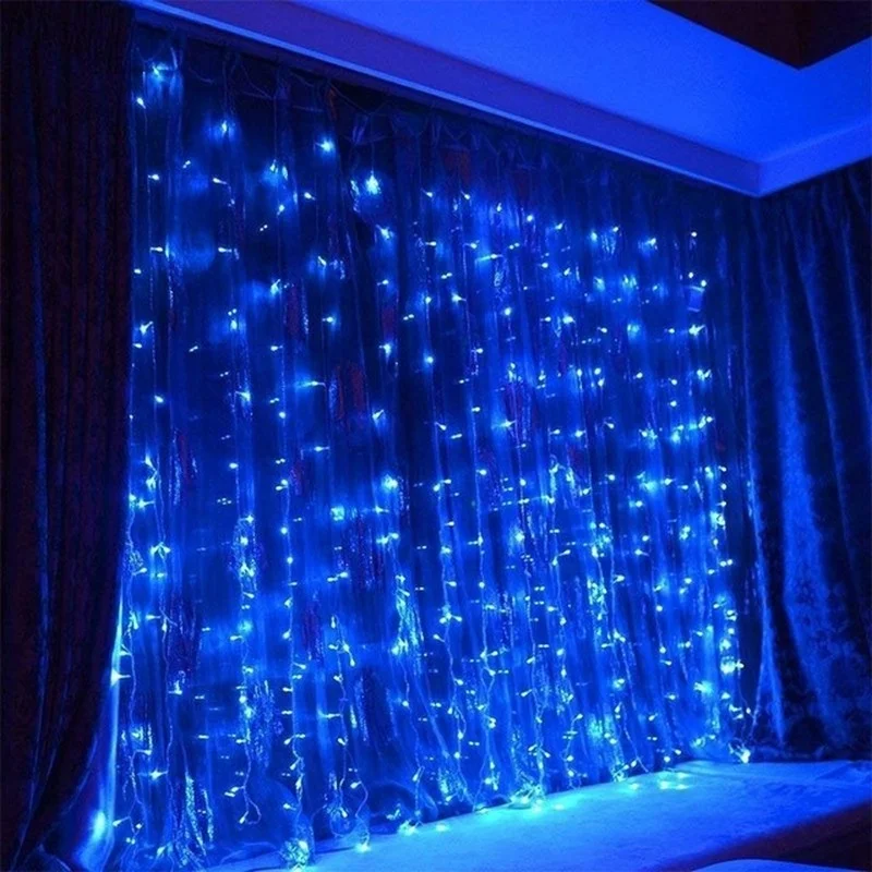 

3M LED Curtain Garland on the Window USB String Lights Fairy Festoon Remote Control New Year Christmas Decorations for Home Room