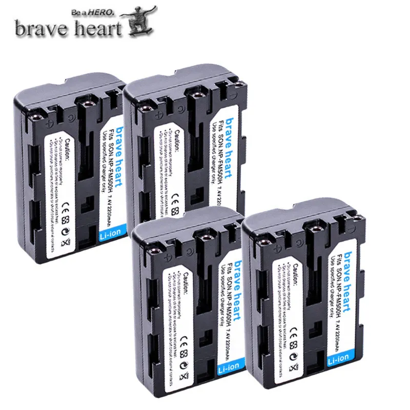 4battery МА/ч. аккумулятор NP-FM500H bateria NP FM500H батарея для sony A200 A350 A700 A900 A300 A550 A350 A850 A560 A580 SLT-A57 a58 камера - Цвет: 4battery
