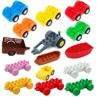 Лодка прицеп автомобиль трек КРАН автомобили большой размер Строительные блоки совместимы с брендовыми блоками DIY игрушки для детей