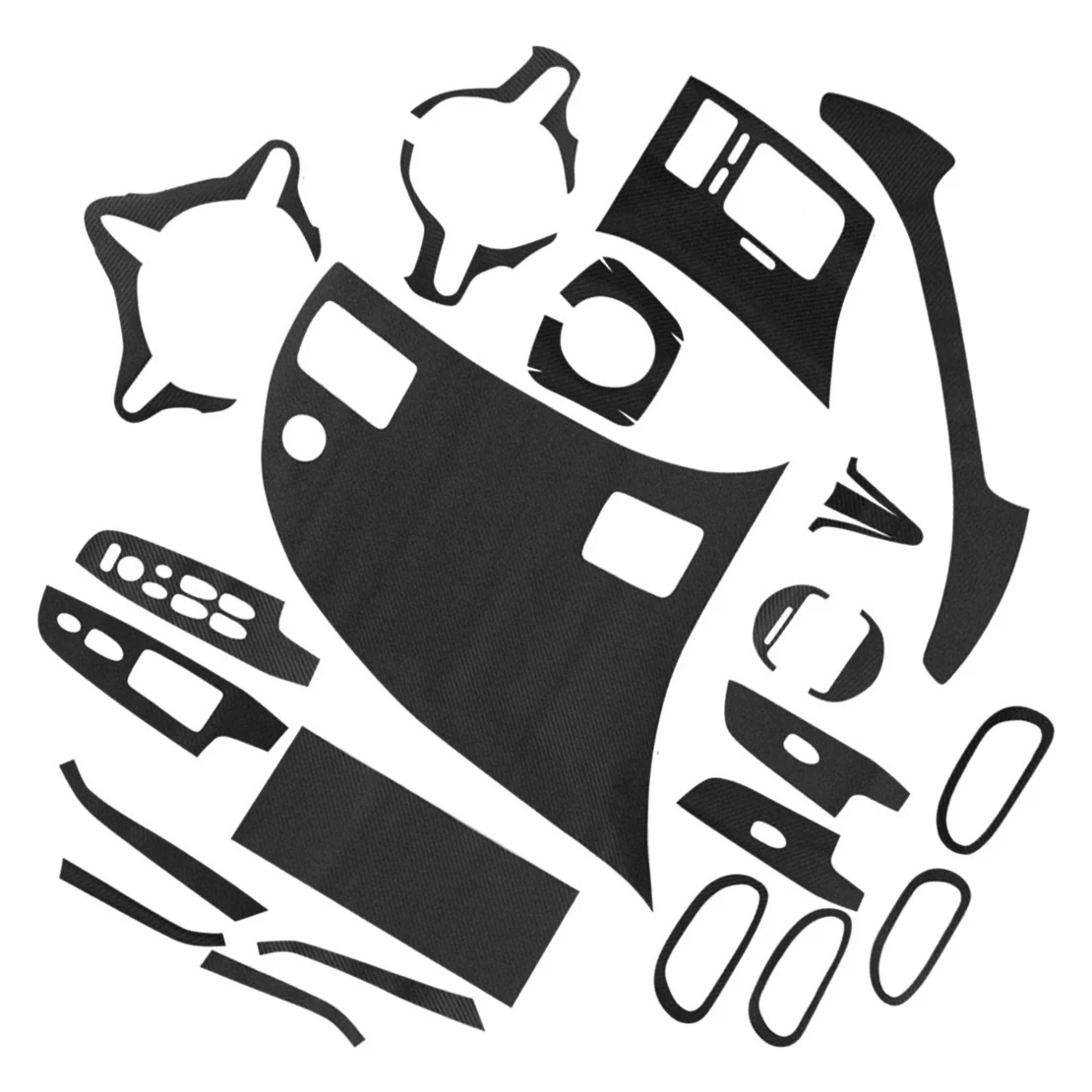 

Автомобильный узор из углеродного волокна, наклейки для внутренней отделки автомобиля, наклейки «сделай сам», подходит для Honda Civic 2006, 2007, 2008,...