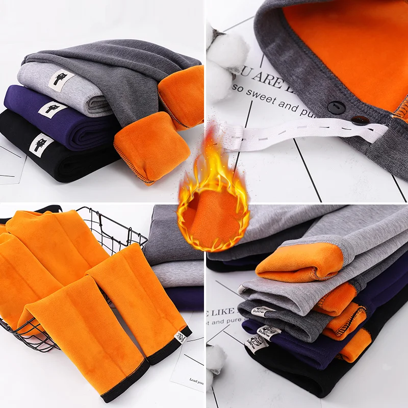 Осенне зимняя одежда Одежда для беременных Леггинсы утепленные бархатные брюки