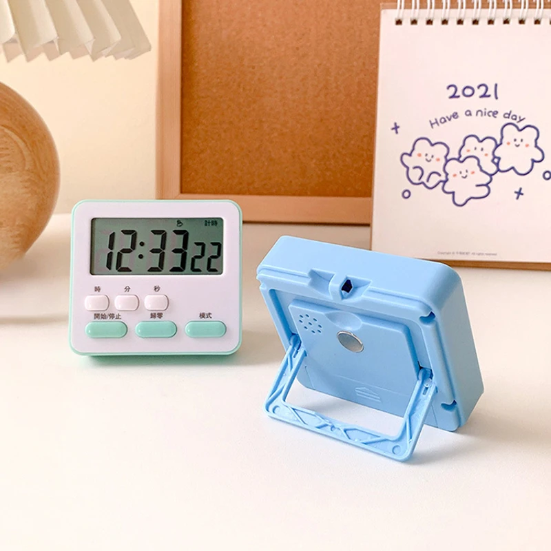 

Kitchen LED Digital Cooking Timer Cute Student Learning Timer Alarm Clock Timer For Cooking Baking Sports Games Office Study