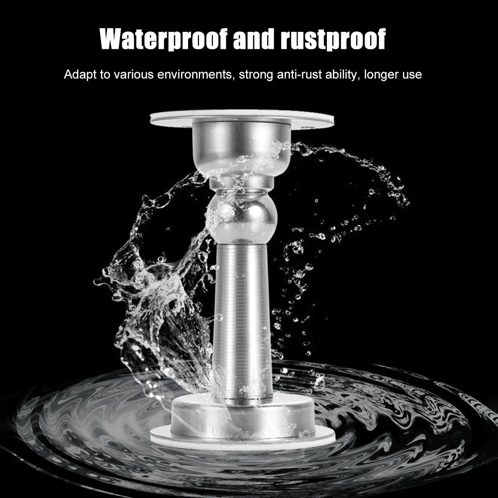 

Non-Punching Sticker Hidden Stopper Floor Wall Mount Door Hardware Holders Catch Stainless Steel Magnet Door Stopper