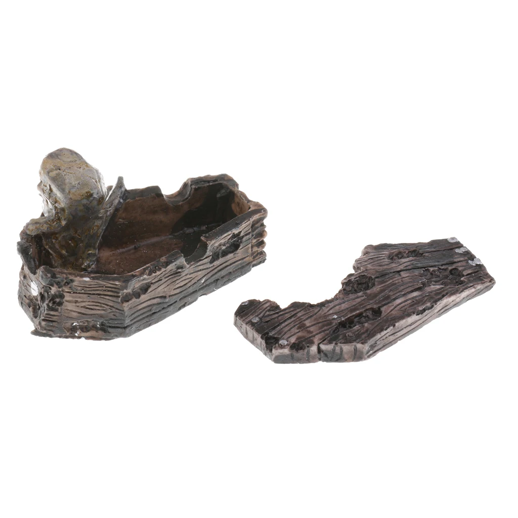 Фигурка из смолы зомби в гробе поделки ручной работы для украшения дома и офиса |