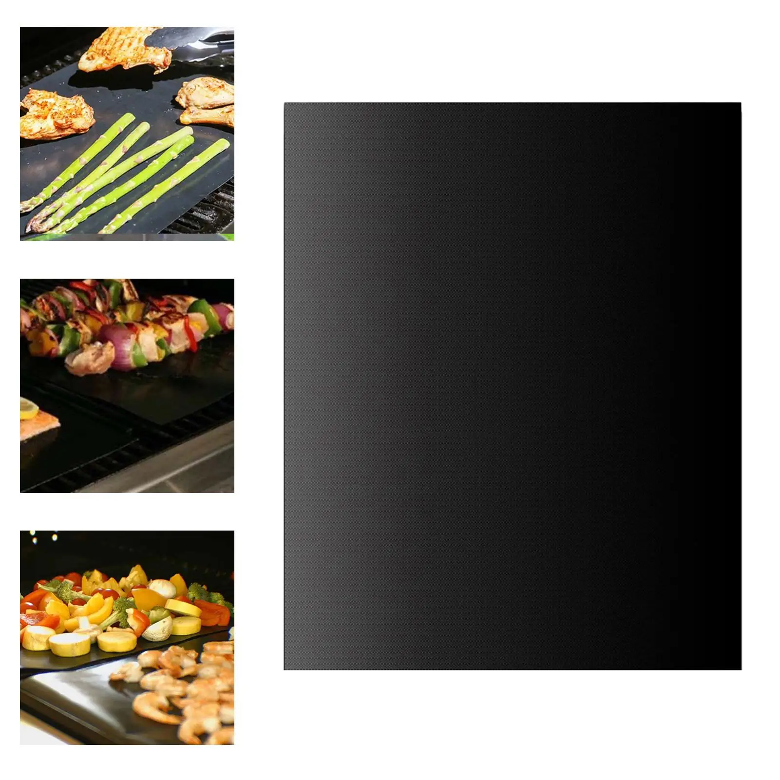 

Reusable Non-Stick BBQ Grill Mat Baking Sheet Portable Picnic Barbecue Oven Tool