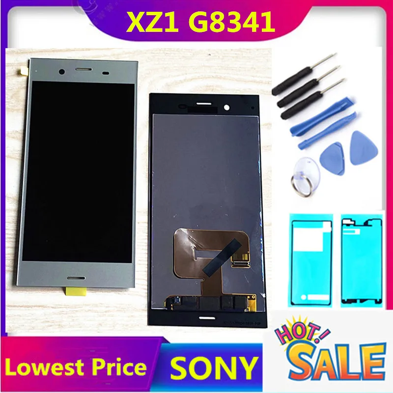 ЖК дисплей 5 2 &quotHTZF для SONY Xperia XZ1 сменный сенсорный экран двойной модуль G8341 G8342
