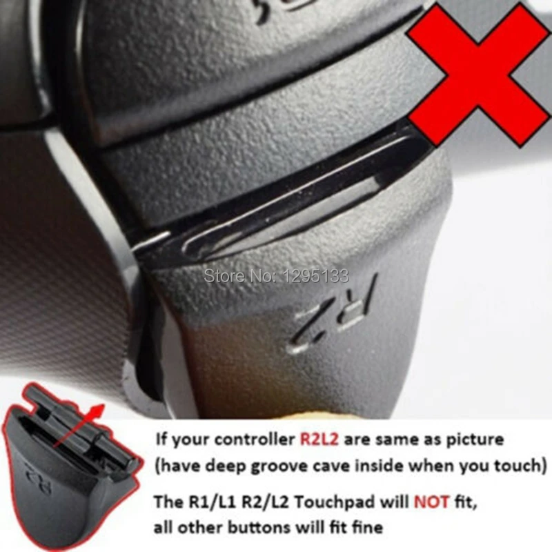 30 шт./лот сменные кнопки PS4 Chrome полный набор кнопок настраиваемый мод для