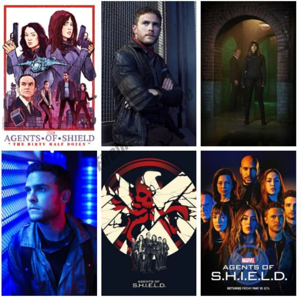 Marvel холст живопись S.H.I.E.L.D. Плакаты и принты на стену в скандинавском стиле с