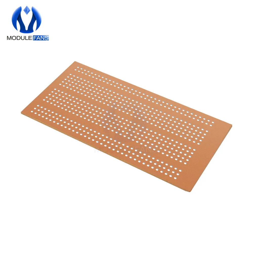 5 шт. 5X10 см Универсальный 5x10 см Пайки PCB тестовая макет Медь прототип бумага Луженая пластина шарнирные отверстия DIY