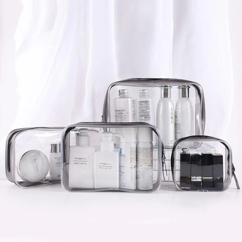 

Waterproof Transparent Toiletry Bag Cosmetic Bags Storage Pouch Makeup Case 1pcs
