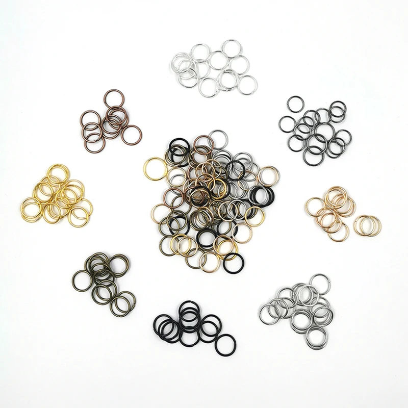 Соединительные кольца коннекторы для бижутерии серебристые/золотистые поделок