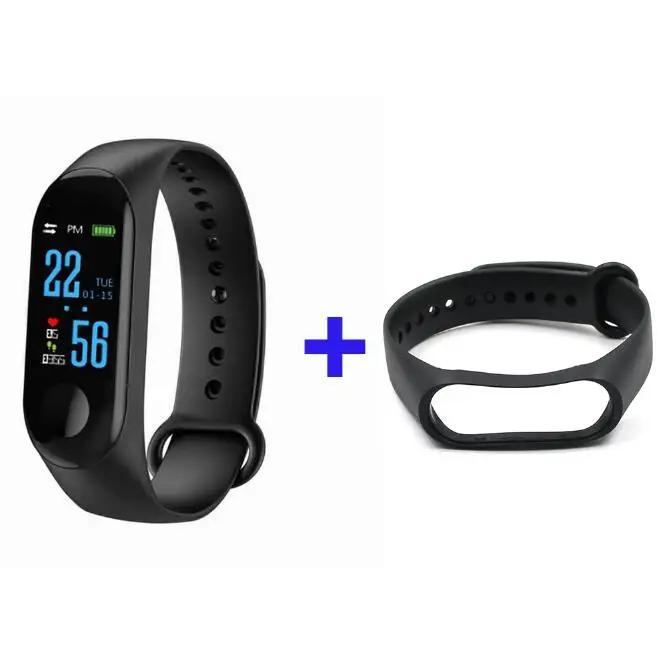 2 DOOLNNG(VIP LINK) M3 Plus смарт-Браслет фитнес-трекер часы Smartband спортивный браслет здоровье браслет - Цвет: 2