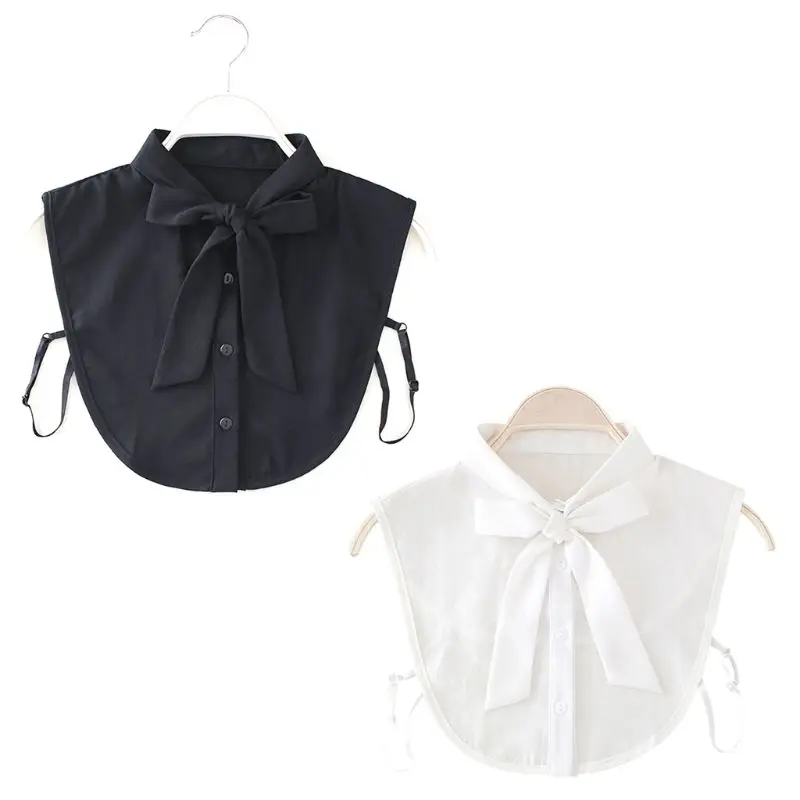 Новинка женский воротник бант рубашка галстук винтажный съемный ложный лацкан