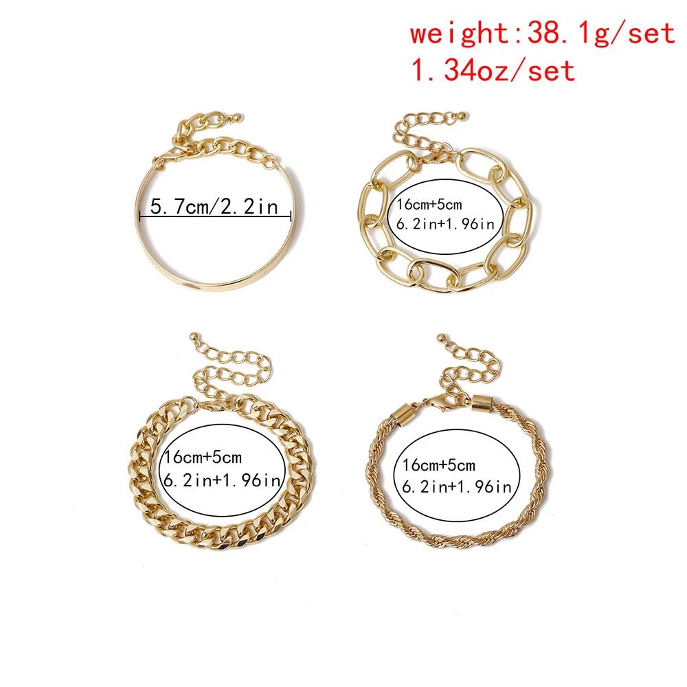 Гладкие C-образные браслеты закрученные браслеты-цепочки простая нить о-образный