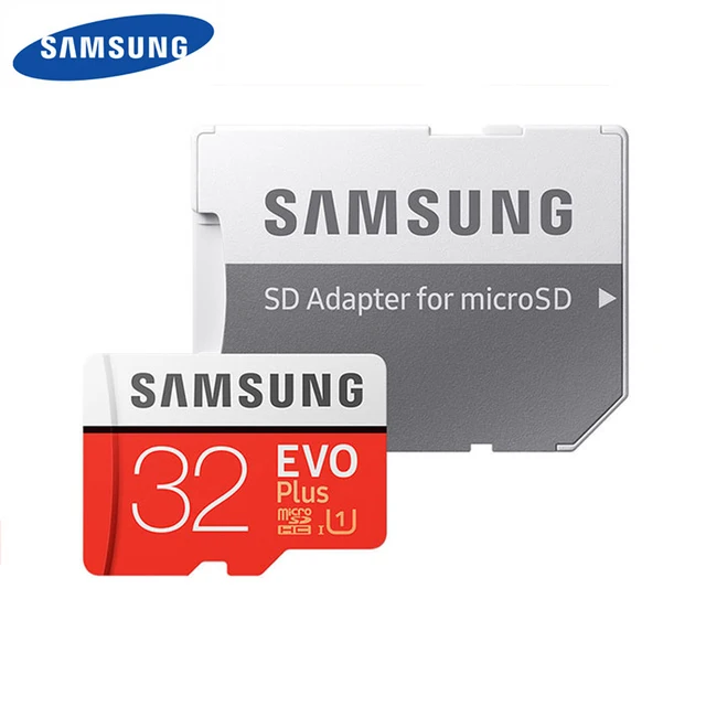 Samsung Micro SD карта 128 ГБ Evo Plus Flash 32 Гб 64 256 512 Class 10 UHS I высокоскоростная MicroSD TF|Карты