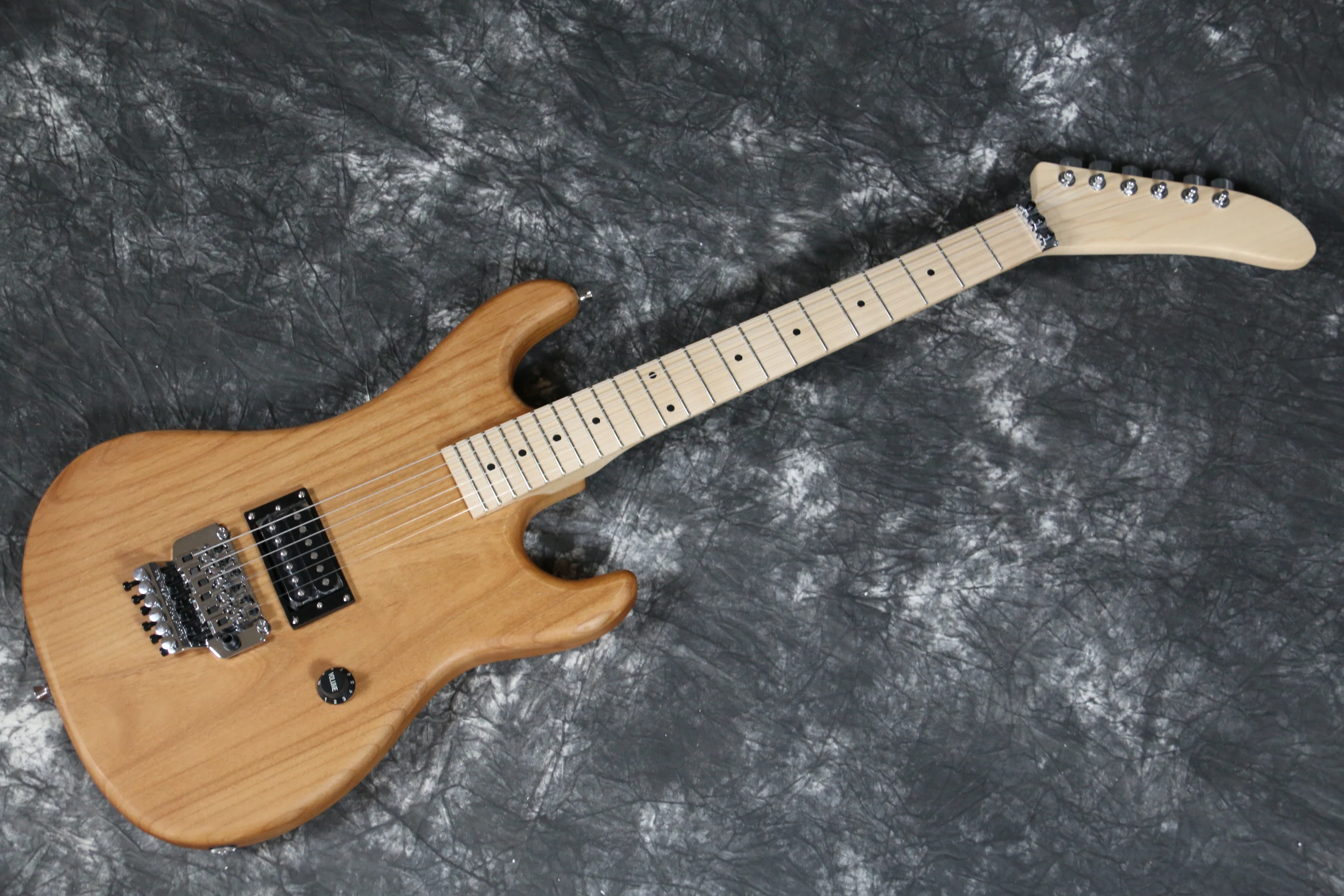 Высококачественная Разобранная гитара комплект клен Шея красное дерево тело