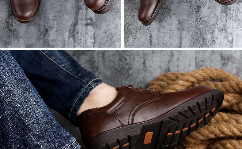 Низкая Dr Martens Мужская первый слой натуральная кожаная мужская обувь высокого качества Martins лифт обувь Рабочая безопасность плюс Размер 47