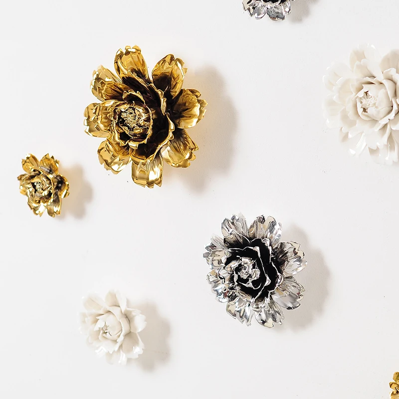 Европейский керамический цветочный орнамент настенная Фреска домашний гостиной