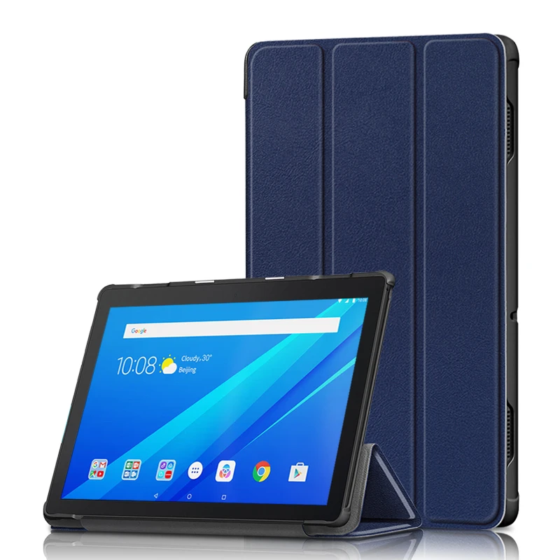 Чехол для Lenovo Tab P10 умный кожаный чехол планшета тонкий магнитный складной с