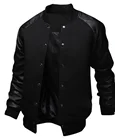 Мужская бейсбольная куртка ZOGAA, осенняя повседневная куртка из искусственной кожи, однобортная приталенная куртка в стиле пэчворк с воротником-стойкой и карманами