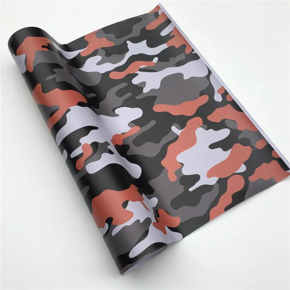 Orange Camo HD JDM Hellaflush виниловая наклейка Bomb wrap Автомобильная наклейка s Camo виниловая автомобильная пленка ping пленка для автомобиля ноутбука компьютера - Название цвета: Orange Camo