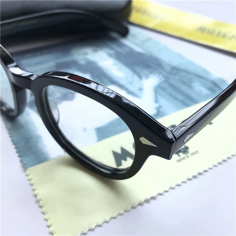 johnny depp glasses men brand design optical glasses frame women computer transparent eyeglass acetate vintage with box free global shipping