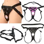 Страпон мужской, трусы с фаллоимитатором, Реалистичный, двойной фаллоимитатор с кольцами, ремешок-страпон, секс-игрушки, Анальная пробка, игры для взрослых