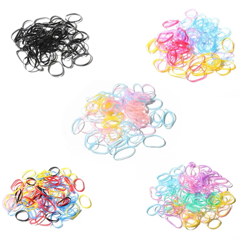 Гладкая Минималистичная одноразовая резинка для волос разных цветов 70-80 Женская