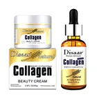 Коллагеновый крем лучший увлажняющий Hyluronic крем для лифтинга лица отбеливающий крем для ухода за кожей + увлажняющая антивозрастная Сыворотка против морщин для лица