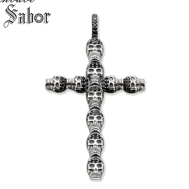 Кулон с черепом крест тибетский серебристый цвет размер 4 7 см для мужчин и женщин
