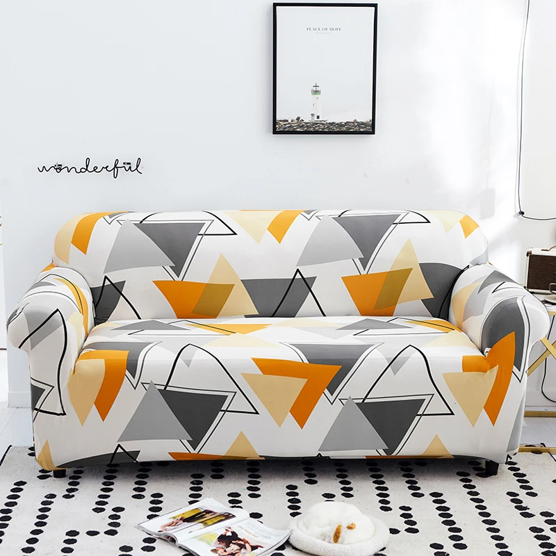 Чехлы для диванов с геометрическим принтом эластичные гостиной защита мебели