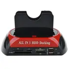 IDE SATA Dual все в 1 HDD док-станция жесткий диск Hdd 2,5 3,5 ридер Usb 2,0 US внешний корпус Корпуса