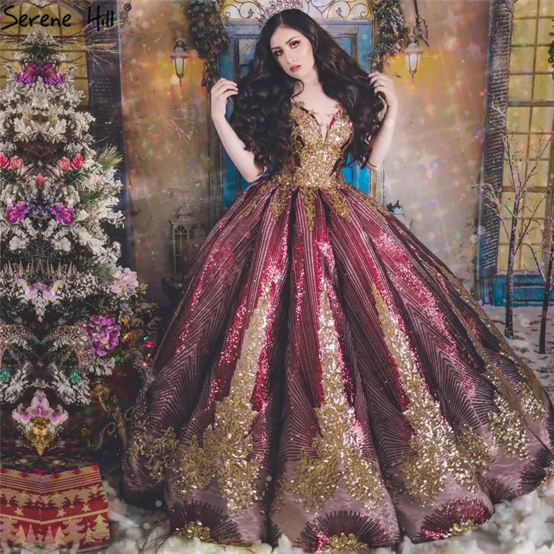 Фиолетовое красное блестящее роскошное свадебное платье без рукавов 2021 расшитое