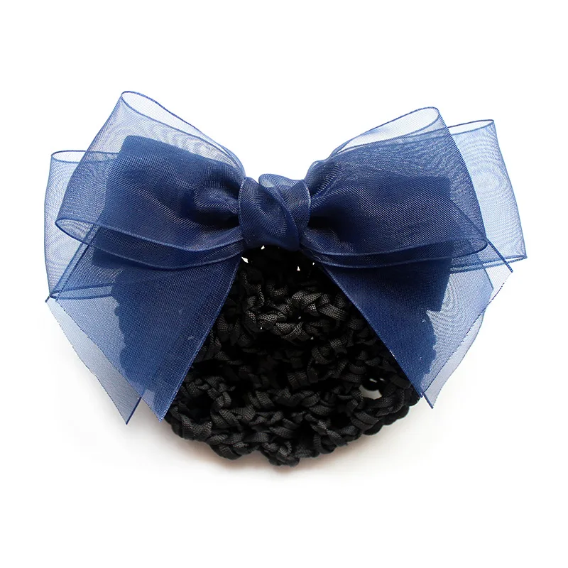 Тканевая пряжа для взрослых профессиональная заколка волос Сетчатая Сумка брошь