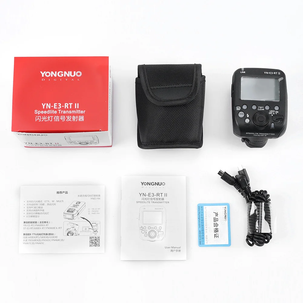 YONGNUO YN E3 RT II передатчик радио триггер на камеру Вспышка Speedlite Совместимость для ST