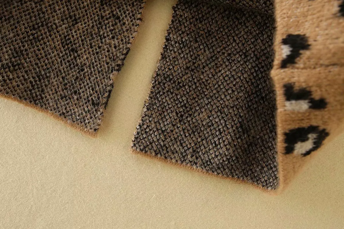 

Plus Size Women's Stretchable Long Skirts Casual Leopard Printed Autumn Winter Skirts