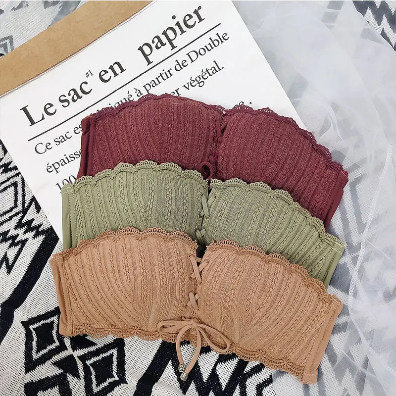 Roseheart/осенние красные Невидимые бюстгальтеры без бретелек бюстгальтер 1/2 чашки