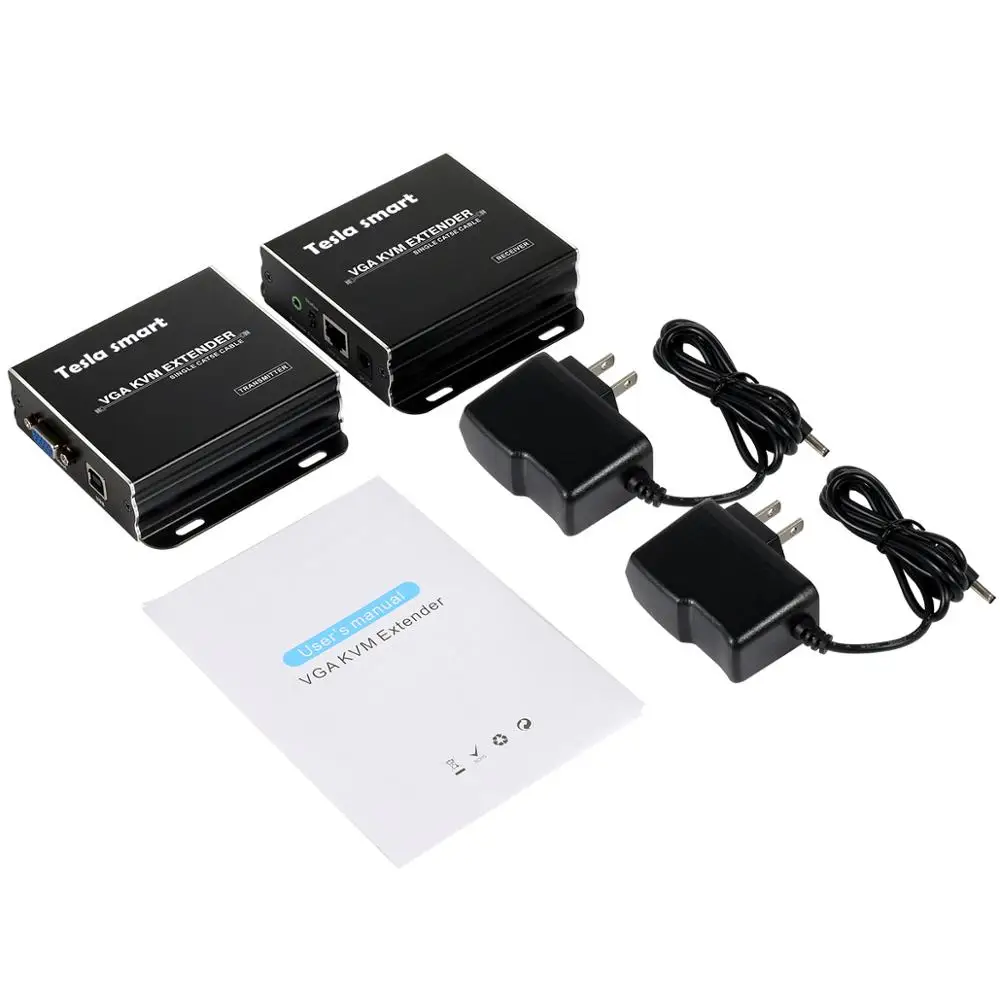 USB VGA KVM удлинитель 300m 1080P 60Hz длинный диапазон 984ft по Cat5e Cat6 Ethernet кабель VGA удлинитель(до 300 m, Отправитель+ приемник