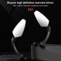 adjustable base aluminum alloy wide vision adjustable rotating rear mirror for scooter