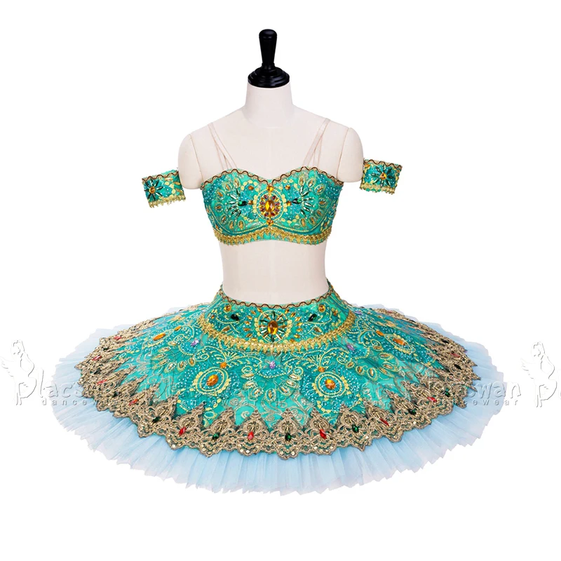Классическая балетная пачка BT694 La Bayadere зеленая профессиональная классическая