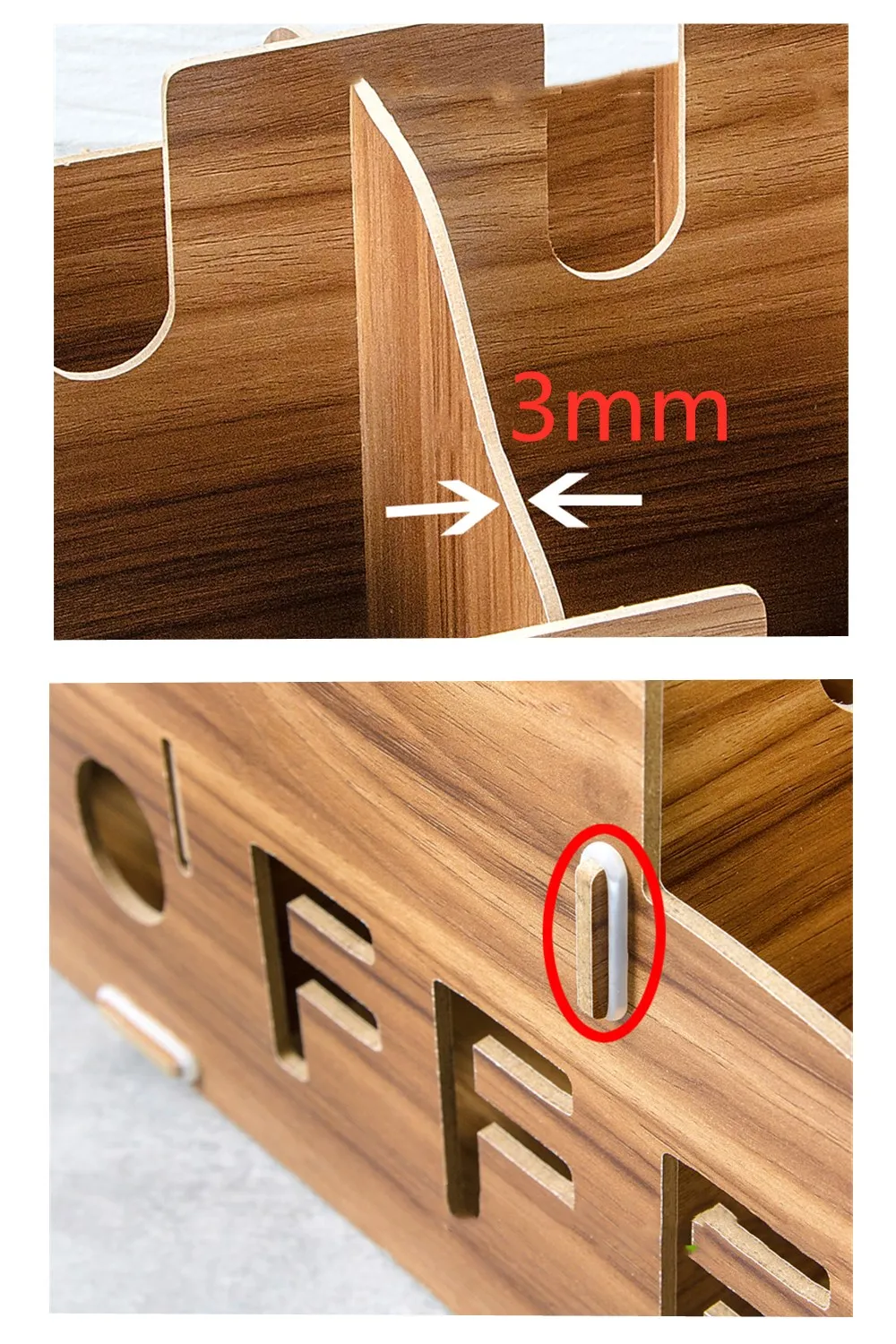 

Wooden Disposable Cup Holder Multi Compartments Coffee Drink Paper Cups, Lids and Drinking Straws DIY Organizer Storage Box