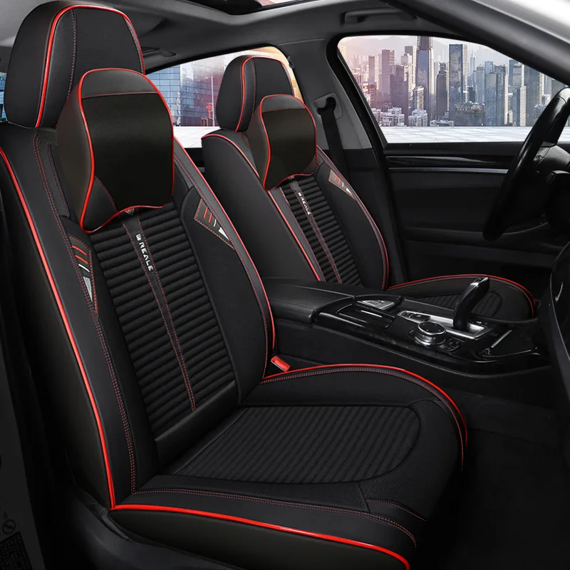 

Front+Rear Car Seat Cover for HONDA Accord City CRZ Elysion Pilot Civic Sport Touring CRV Fit Jade
